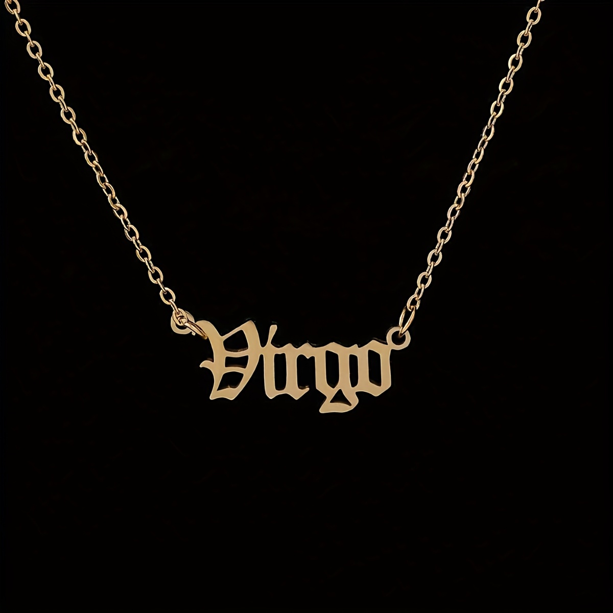 Personalized Zodiac Necklace with 12 Astrological Signs
